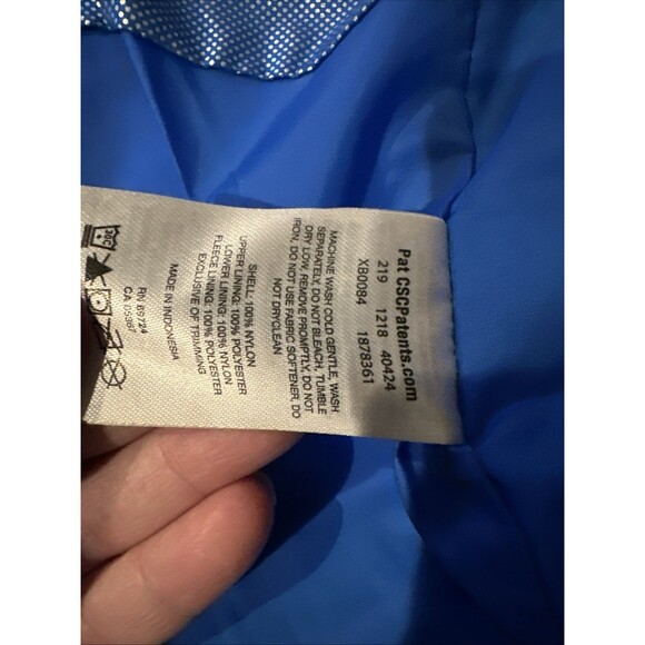 Columbia Boys Size Large Ski Jacket Snowboard Blue Outgrown Sleeve Omni Tech - Picture 9 of 14